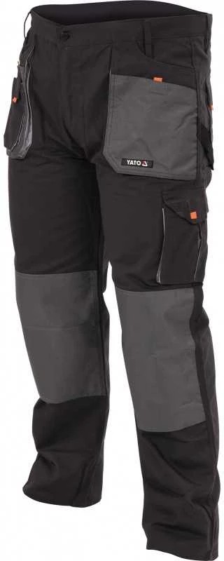 Kelnės Yato YT-80185; L/XL; juodos/pilkos