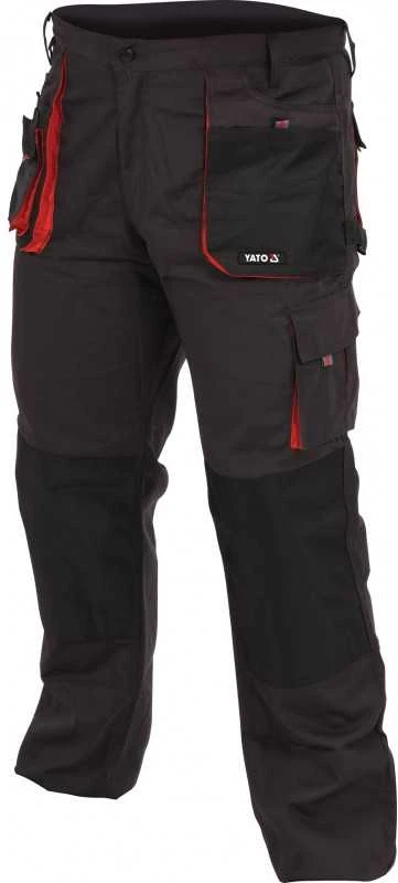 Kelnės Yato YT-80147; M; juodos/raudonos