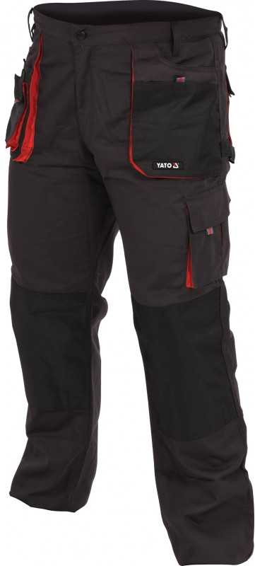 Kelnės Yato YT-80150; XL; juodos/raudonos