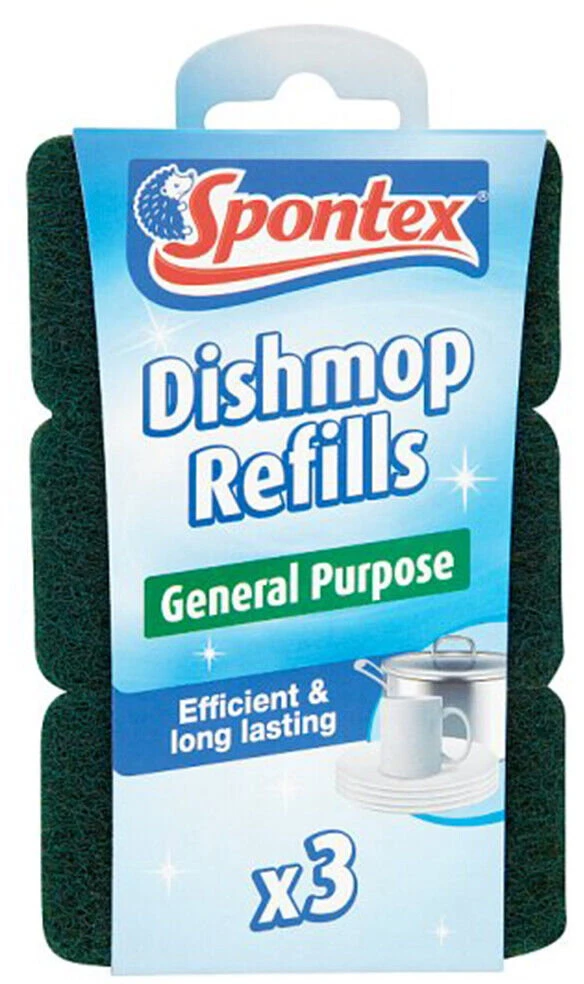 Kempinė su rankena indams plauti Spontex Dishmop, 1 vnt