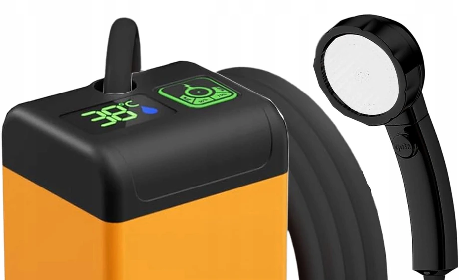 Kempingo dušo automobilio purškimo siurblys elektrinis turistinis 5V