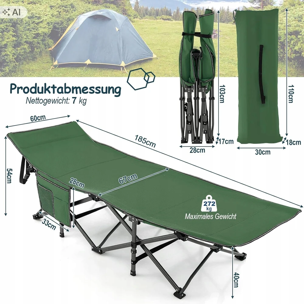 Kempingo gultas Garden Lounger