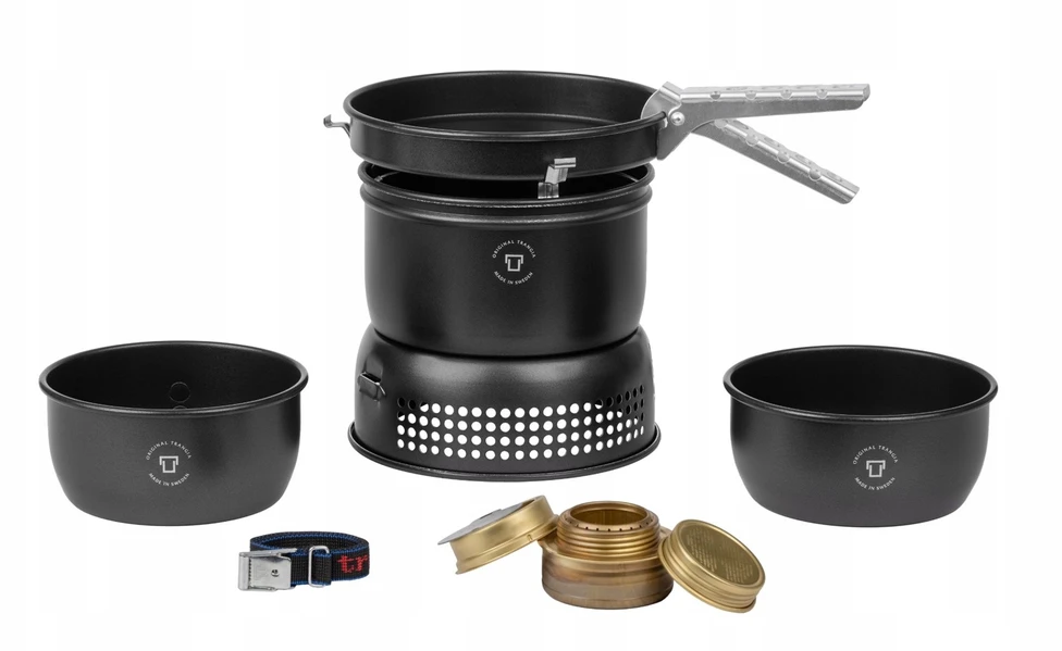 Kempingo komplektas su spiritine virykle Trangia Stove 37-5 UL/BL, juodas
