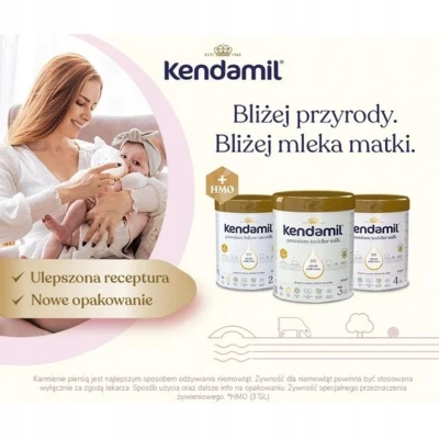 Kendamil 1 pradinės formulės pienas 800g be žuvies ir palmių aliejaus