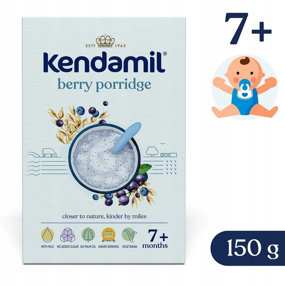 Kendamil Pieninė košė su miško gėrybėmis, 150 g