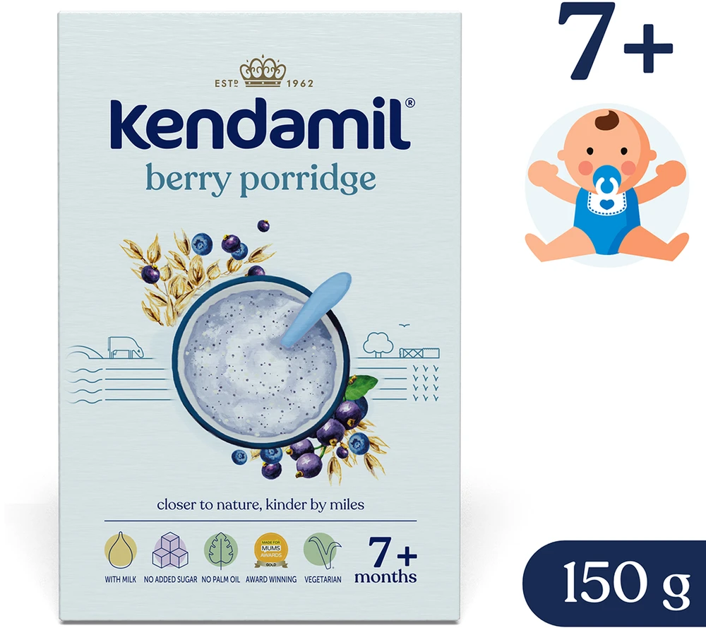 Kendamil Pieninė košė su miško gėrybėmis, 150 g