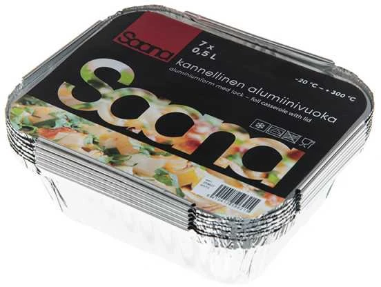 Aliumininiai indai Saana 500ml/7vnt.