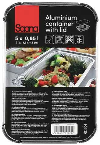 Aliumininiai indai Saana 850ml/5vnt.
