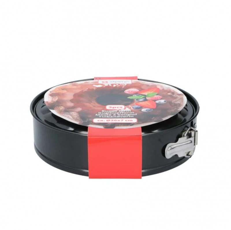 Alpina - 2-in-1 baking pan for cakes and bundt cakes with non-stick coating 26x7 cm