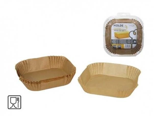 Kitchengo Kepimo formelės popierinės 16x16cm 50vnt Airfryer