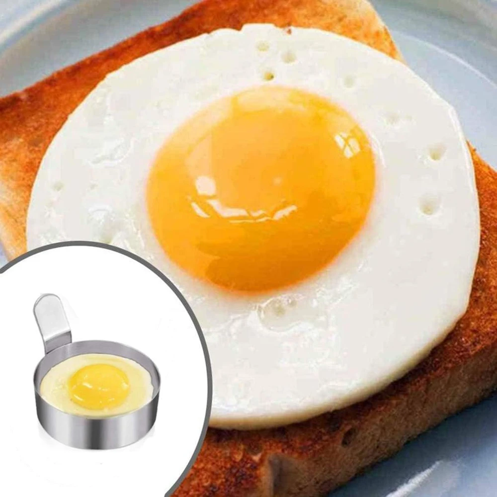 KEPTŲ KIAUŠINIŲ ŽIEDAI 9 CM NERŪDIJANČIO PLIENO 4 VIENŲ RINKINYS