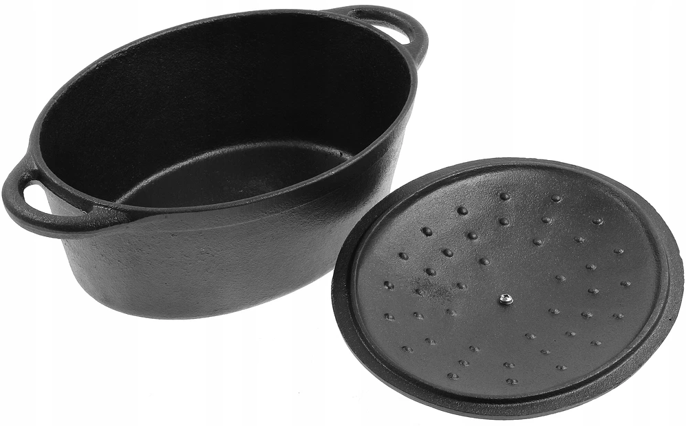 King Hoff Brytfanka Kepimo skarda 6,2 l, juodo ketaus, „Kinghoff“