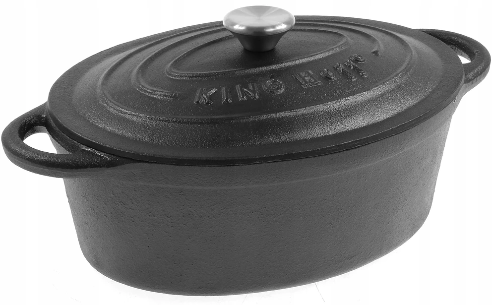 King Hoff Brytfanka Kepimo skarda 6,2 l, juodo ketaus, „Kinghoff“