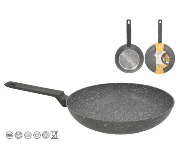 Kitchengo Keptuvė GRANITE 26cm Indukcinė