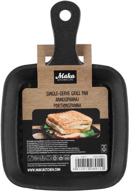 Maku Kitchen Life ketaus grilio keptuvė 1-ai porcijai 14 cm