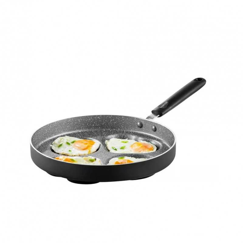 Keptuvė kiaušiniams ir blynams D26 cm PEDRA aliumininė Ambition 22267