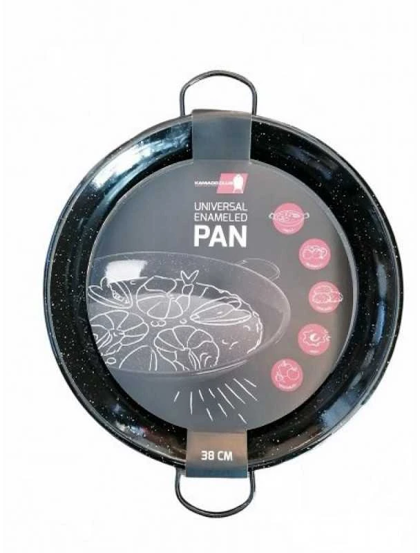 Kamado Club Paella emaliuota keptuvė, 38 cm