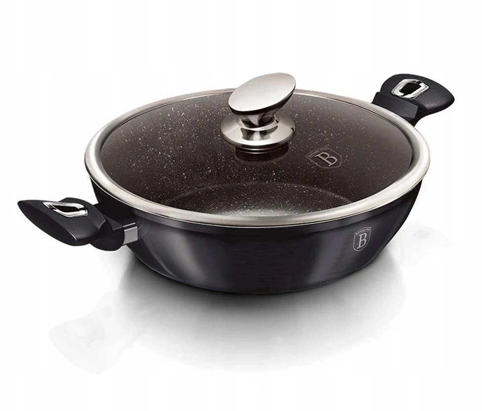 Keptuvė su dangčiu Berlinger Haus Carbon Metallic Pro Line 32cm