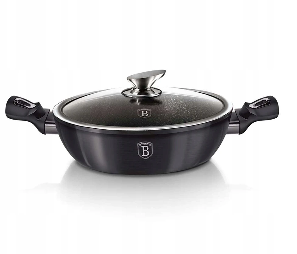 Keptuvė su dangčiu Berlinger Haus Carbon Metallic Pro Line 32cm