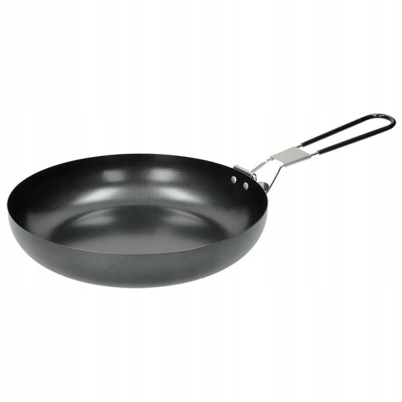 Keptuvė su sulankstoma rankena Fox Outdoor, 24x4.7cm, juoda