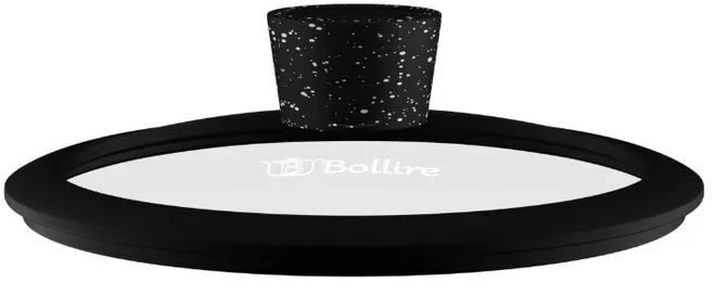 Keptuvės dangtis BOLLIRE Silicon, stiklinis, ø 24 cm