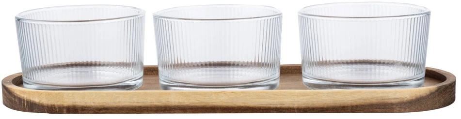 Billiet Indeliai užkandžiams su mediniu padėkliuku(3xh 3,5cm) BITES