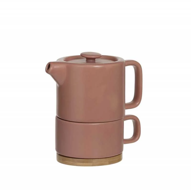 Keramikinis arbatinukas su puodeliu SECRET DE GOURMET 400ml