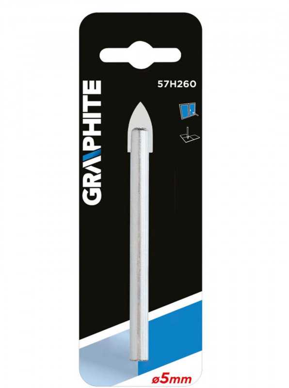 Keramikos ir stiklo grąžtas GRAPHITE 57H260 (5 mm)