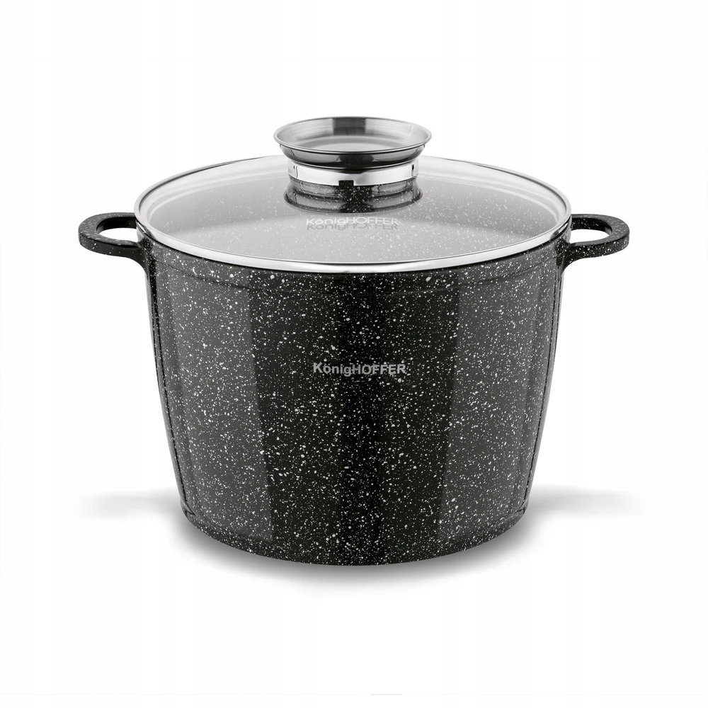 KERAMINIS PUODAS DIDELIS indukcinis dangtis DUJOS Konighoffer Kingstone 6,85 l
