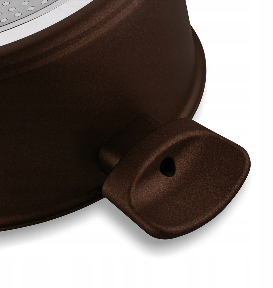KERAMINIS PUODAS su dangteliu indukcinis dujos Konighoffer Reno Brown 28cm 7l