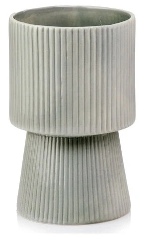 POLNIX Keraminis vazonas PIANO BARCELONA, juodos sp., 14 x 22 cm