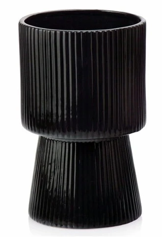 POLNIX Keraminis vazonas PIANO BARCELONA, pilkos sp., 14 x 22 cm