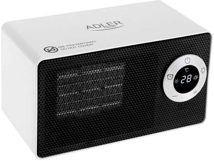 Adler | AD 7746 | Keraminis ventiliatoriaus šildytuvas | 1000 W | Galios lygių skaičius 2 | Baltas