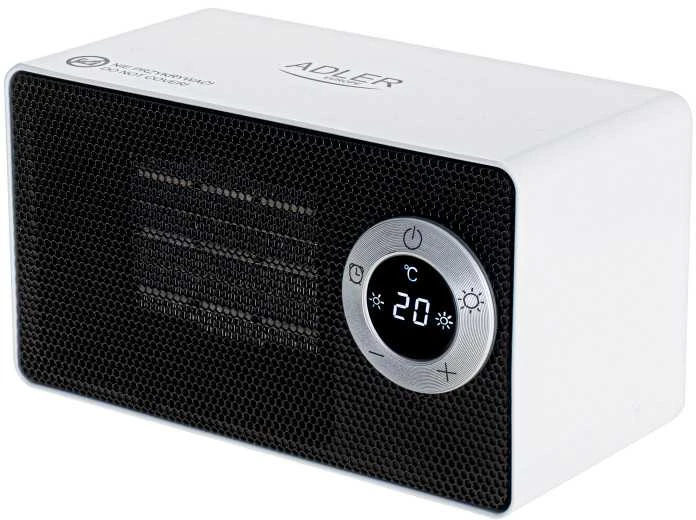 Adler | AD 7746 | Keraminis ventiliatoriaus šildytuvas | 1000 W | Galios lygių skaičius 2 | Baltas