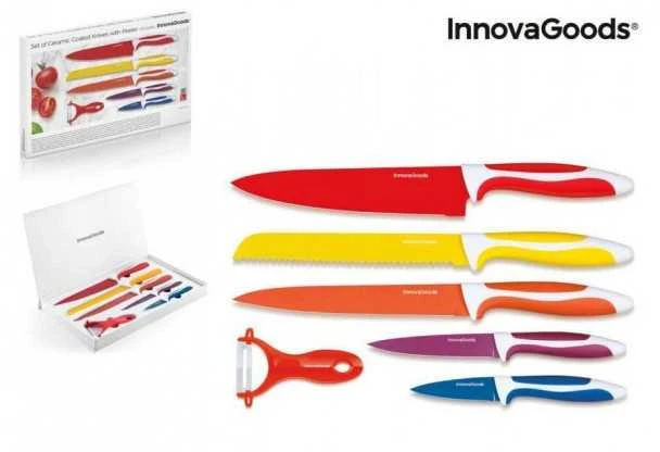 Innovagoods Innova Keraminių peilių ir skustuko rinkinys 6vnt. V0100530
