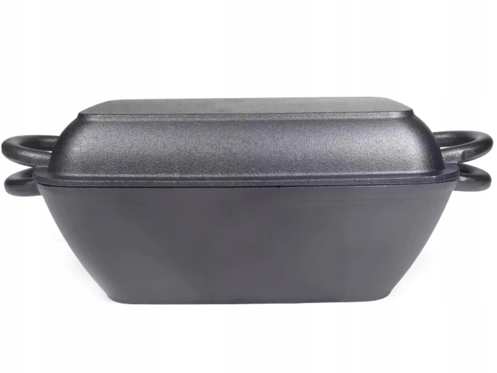 Ketaus gili kepimo skarda 2in1, skirta kepti orkaitėje su dangčiu 3,5 l grilis