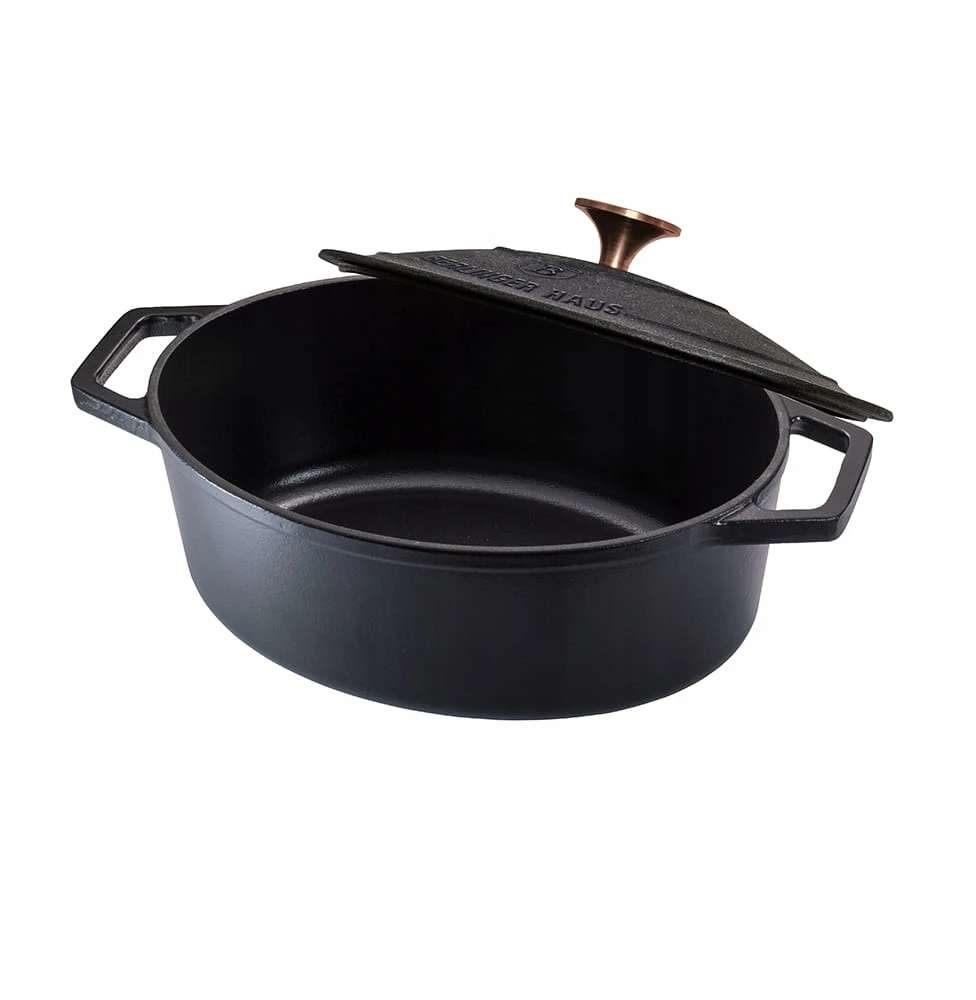 Berlinger Haus Emaliuotas ketaus puodas / troškintuvas BerlingerHaus 5,56L | 30x22x12cm (ovalinis) | Strong Mold BH/6518