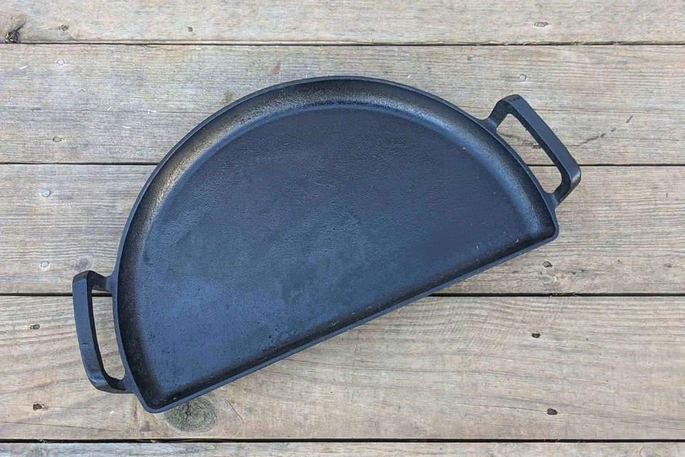 Ketaus kepsninė, grilio keptuvė, ketaus kepimo lėkštė, griliui, 47 cm