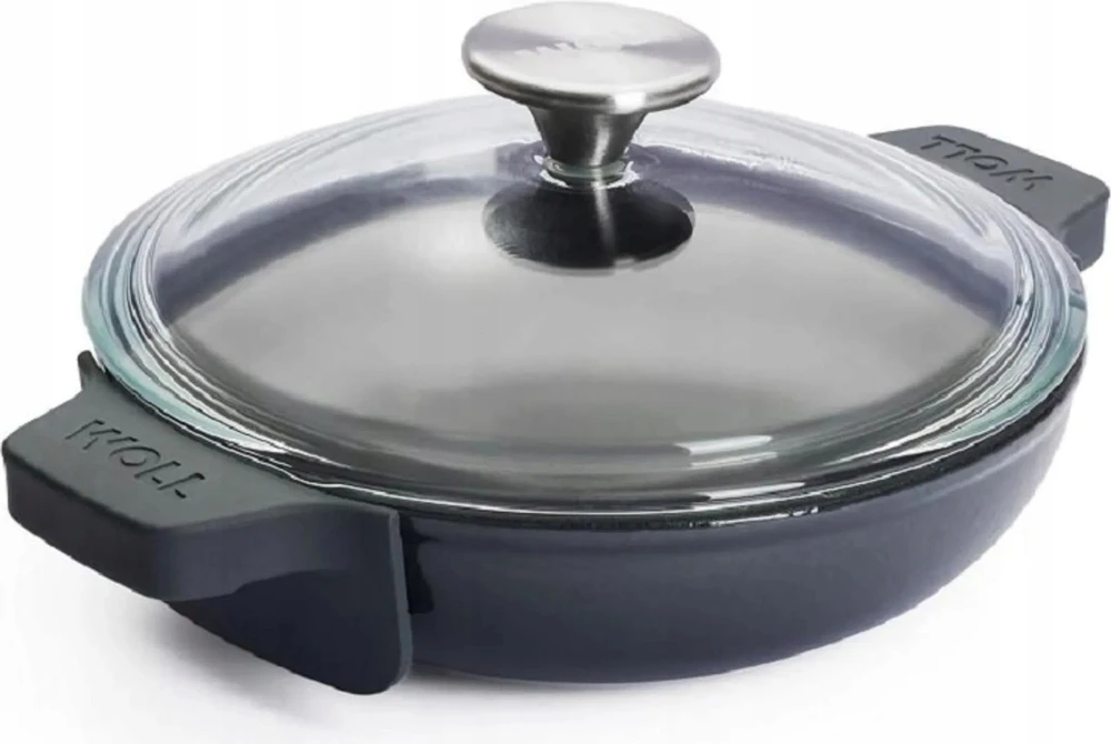 Ketaus keptuvė ir kepimo indas iš Woll - skersmuo 20 cm.