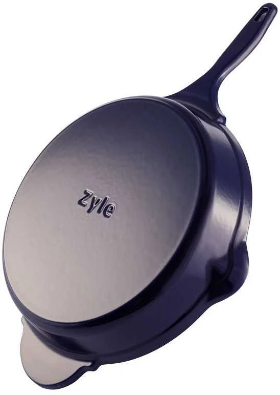 Apvali ketaus keptuvė Zyle, ZY1128BLFP, Ø28 cm, mėlyna