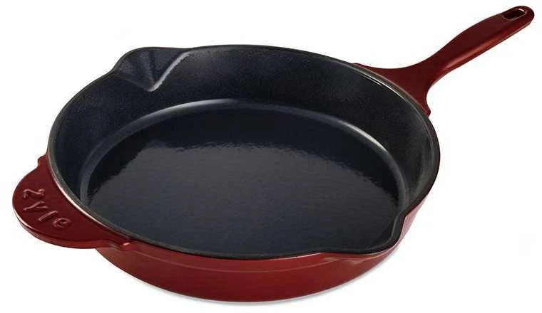 Apvali ketaus keptuvė Zyle, ZY1128RFP, Ø28 cm, raudona