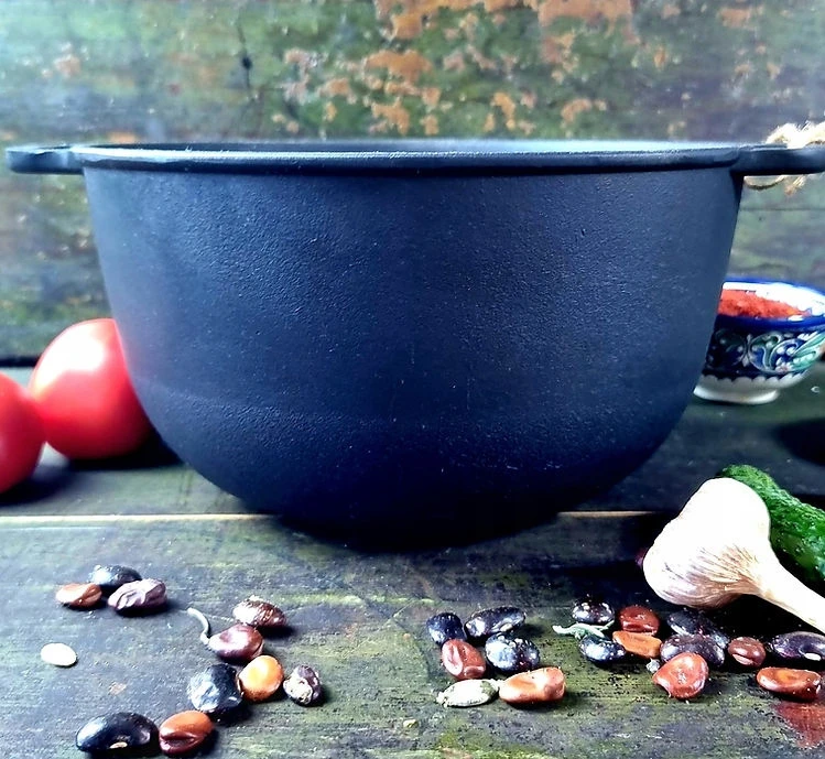 Ketaus puodas su dangteliu, 6L