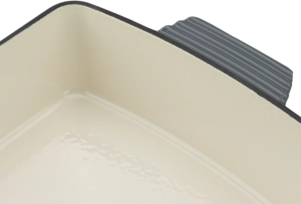 Ketaus skrudinimo keptuvė emaliuota INDUKCIJA Pilka Konighoffer 39x23x7cm