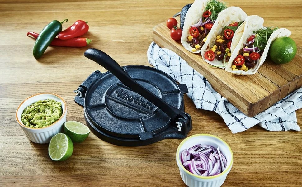 Ketaus tortilijos presas 25 cm Uno Casa Roti ir Tortilla Pres