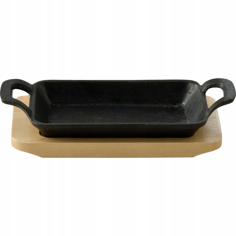 Ketaus troškinimo indas su dugnu COOK & SHARE 17x10x2,5 cm juodas
