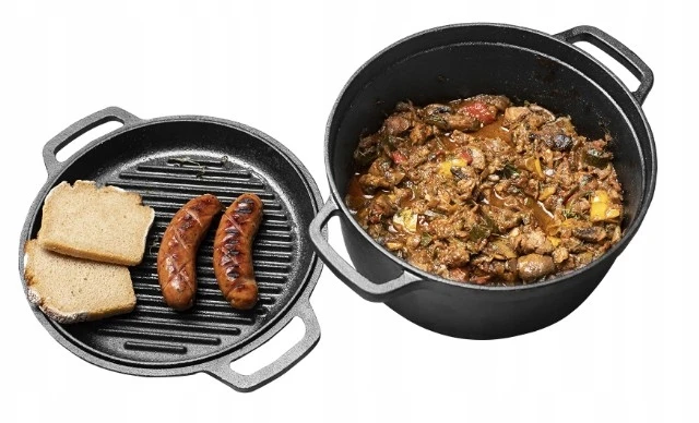 KETUS PUODAS SU GRILINIU 5L + 1L BROWIN