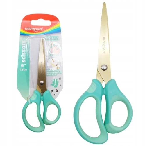 Žirklės Keyroad Metallic, 15,5 cm, dengtos titano danga