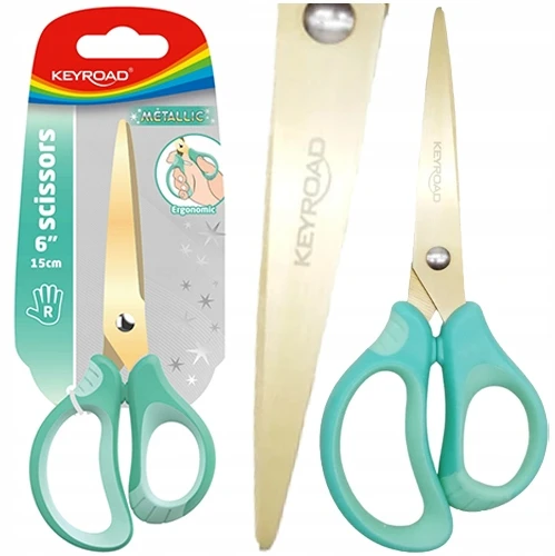 Žirklės Keyroad Metallic, 15,5 cm, dengtos titano danga