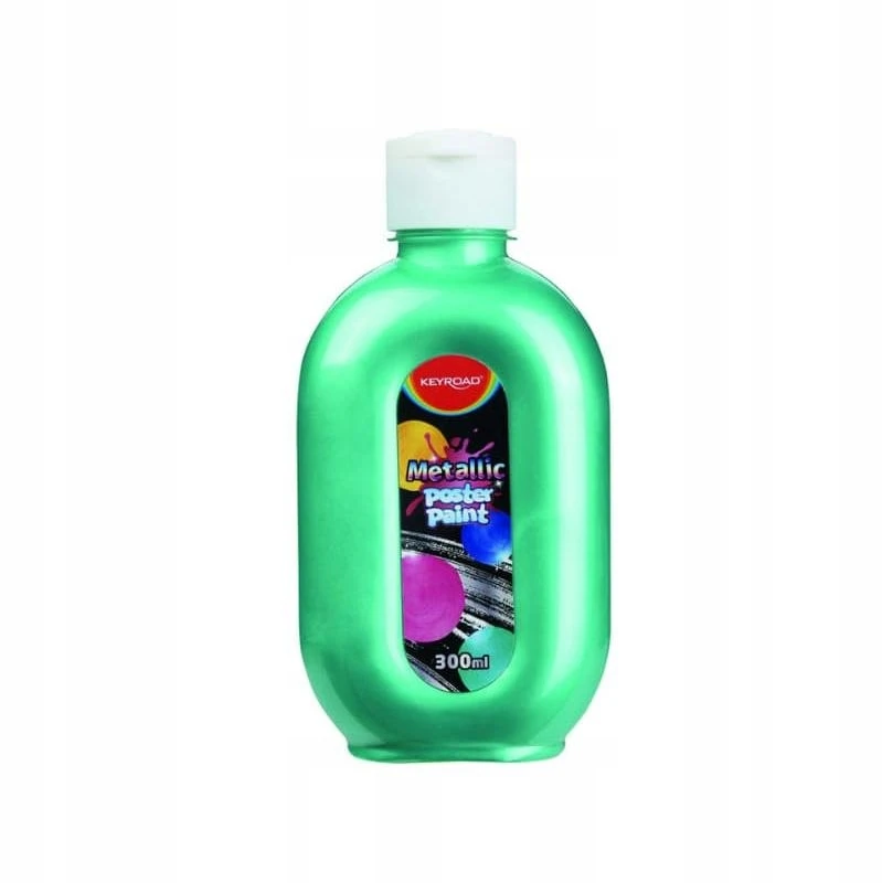 Keyroad Metaliniai plakatiniai dažai, žali, 300ml