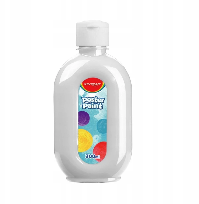 Keyroad Plakatų dažai 300ml, balta spalva